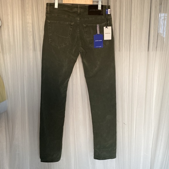 Jacob Cohen Khaki Nick Straight Button-Fly Jeans Size 33 - Picture 3 of 17